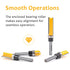 4PCS Pattern Flush Trim Router Bits Set, 1/4 Shank, Carbide Top Bearing Flush Trim Router Bits, Woodworking Milling