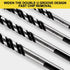 12-PCS Masonry Drill Bit Set, Professional Carbide Drill Bits for Glass, Tile, Brick, Cement, Wood