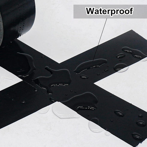 4 Inches Duct Tape Black, Industrial Grade 4 inches x 55 Yards, Heavy-Duty, Waterproof, UV Resistant