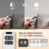 DieseRC Wireless LED Light Strip Dimmer Switch - DC 5V~30V 10A Relay Receiver Controller with 2 Remote Controls