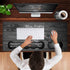 Large Mouse Pad and Gel Wrist Rest Set, Non-Slip Rubber Base for Office, Home, Gaming