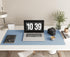 RENMTURE PU Mouse Pad, Faux Leather Large Desk Pad - Non-Slip Waterproof Gaming Pad Desk Blotter (Blue)