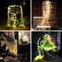 2 Pack 220 8 SHUKAN LED Firefly Bunch Lights, Flashing Modes Waterproof Copper Wire Waterfall Lights, Fairy Lights