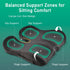 Ergonomic Seat Cushion for Office Chair High-Density Memory Foam Support with U-Shaped Coccyx Cut-Out, Stable Comfort