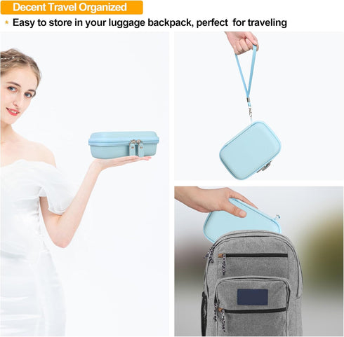 Carrying Case for Phomemo M02 Label Maker, Pocket Printer Mini Sticker Printer, Bluetooth Inkless Thermal Photo Printer