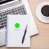 ChromaLabel 1 Inch Round Permanent Color Code Dot Stickers, 1000 Labels per Dispenser Box, Fluorescent Green