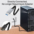 5 3.0 RJ45 10 11 USB to Ethernet Cable FT, USB A to Male Nylon Adapters, Gigabit Directly Connected, Compatible