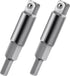 ANCIRS 2 Pack 3/16 to 5/16 Service Wrench Hex Key Adapter Kit for HVAC Valve Opener, Silver Finish