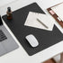 Nekmit Leather Desk Blotter Pad, 17 x 12 Inches, Flat, Non-Slip, Waterproof - Black