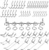 53106 Pegboard Hook Assortment Set, 50 Piece Heavy Duty Hooks for Tools, Garage & Workshops