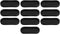 RDEXP Black Synthetic Rubber Oval Shape Double-Sided Wires Grommet Gaskets Rings, Set of 10, 79 x 24mm Inner Size