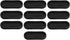 RDEXP Black Synthetic Rubber Oval Shape Double-Sided Wires Grommet Gaskets Rings, Set of 10, 79 x 24mm Inner Size