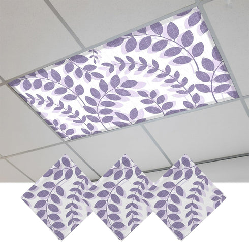 Cosozazon Farm Plant Leaf 3 Pack Fluorescent Light Cover for Ceiling 4 x