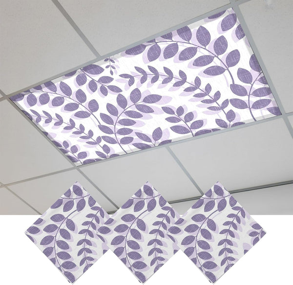 Cosozazon Farm Plant Leaf 3 Pack Fluorescent Light Cover for Ceiling 4 x