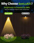 7 8 Pack Solar Fence Lights Outdoor Waterproof High Brightness LED Spot Lens Deck Lights Mode Warm & Cool White RGB
