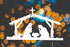 Baby Jesus in Bethlehem Manger Stencil 11" x 8.5" - Custom Christmas Nativity Design for Holiday Crafts