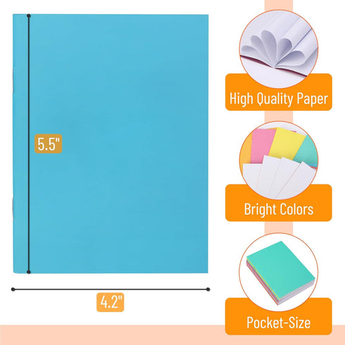 Mr. Pen - Colorful Blank Books, 4.2 x 5.5 Inches, 32 Pages, 8 Pack, Mini Notebooks for Kids, Unlined Journal for