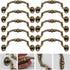 10pcs Cabilock European Style Plastic Cabinet Knobs and Drawer Pull Handles, No-Drill Installation, Suitable