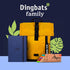 Dingbats* Wildlife Squared Extra Large A4 Notebook, PU Leather Hardcover Journal for Work, Writing, Pocket, Elastic