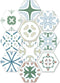10 Pcs Hexagon Non-Slip Floor Sticker for Home Decor, Peel and Stick Self-Adhesive Wall Sticker, 7.9x9.1inch