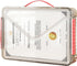 SAYEEC Clear File Storage Box, Portable Project Case with Handle, Stackable Flat Storage Bin for A4 Paper