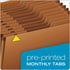 Globe-Weis PFXR217MHD /Pendaflex Heavy-Duty Expanding File, Open Top, 12 Pockets, Brown