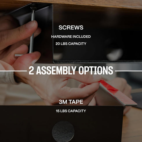 Under Desk Storage Shelf, Carbon Steel Under Tray, Small Shelf for Desk, Under Table Storage, Gaming Desk Accessories