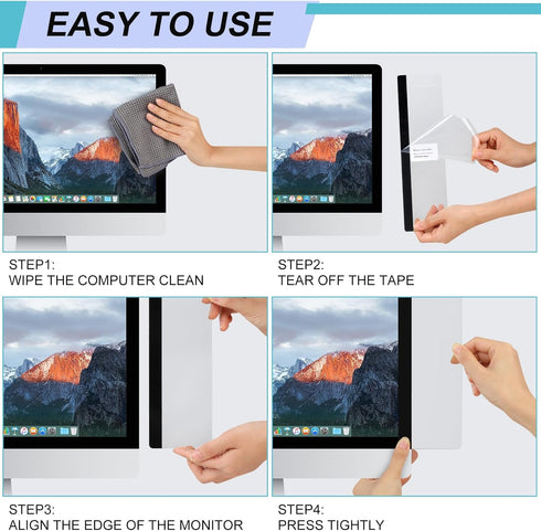 Joyberg 3PCS Monitor Memo Board, Easy to Use for Home Office Desktops