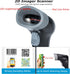 TEEMI 2D 1D/QR USB Barcode Scanner with Stand, Code Reader for Inventory, Handsfree Scanning Gun for Warehouse