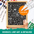 Extra Fine Tip White Chalk Markers, 4 Pack 1mm Point, Dry Erase Marker for Blackboard and Signs