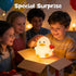 Greprety 3-Level Duck Night Light Squishy Silicone Nursery Breastfeeding Nightlight with Timer Warm White & RGB Color