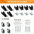 SOLEJAZZ Retractable Casters Kit, 720 LBS Heavy Duty Workbench Caster Wheels for Furniture