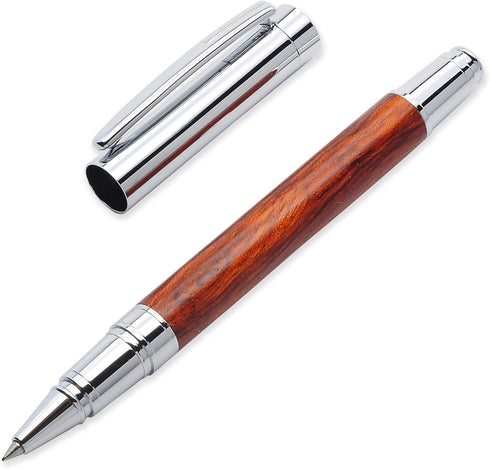 LACHIEVA LUX Classic Rosewood Rollerball Pen Set - Luxury Writing Tool for Men & Women