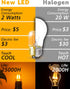 E26 Bulbs, 2200k Bulb 15W E26 2w 200lm T28 Bulb Bulbs 2 Pack Low Wattage Night Light Amber Warm Sleep Light Equivalent