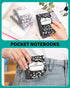 Mini Composition Notebooks Bulk, 40 Packs, 3.25 x 4.5 inch, Narrow Ruled, Black Pocket Notebooks for Students