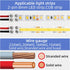 2-Pin 8mm Solderless LED Strip Connectors, Reliable and Easy-to-Install Solidly Connected LED Light Connectors