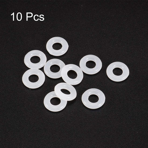 uxcell Silicone O-Rings, 9mm OD 4.2mm ID 2.4mm Width VMQ Seal Gasket for Compressor Valves Pipe Repair (10 Pack)