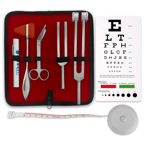 7pc Diagnostic Percussion Set - Comprehensive Kit for Accurate Reflex Testing and
