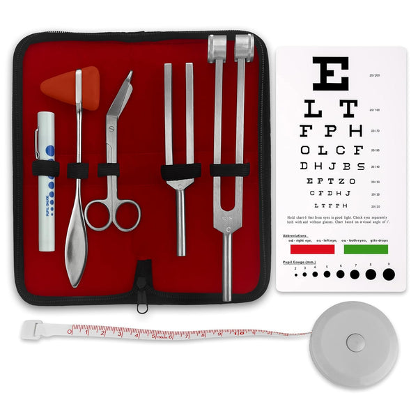 7pc Diagnostic Percussion Set - Comprehensive Kit for Accurate Reflex Testing and