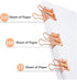 Binder Clips Paper Clamps, Assorted Sizes Set for Office, School, and Home Supplies (Rose Gold)