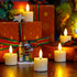 1.6" x2.5" 9pcs Yeelida Rechargeable Flameless Tea Light Candles with Remote & Type-C Charging Cable, Timer LED