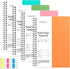 EMSHOI College Ruled Spiral Notebook, 4 Pack, 5.7" x 8.22", 640 Pages, Plastic Hardcover, Orange, Green, Pink, LightBlue