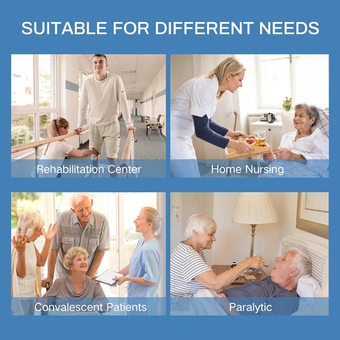 50"x40" Positioning Bed Pad with Reinforced Handles Waterproof Washable Draw Sheets for Hospital Bed Patients Moving