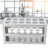 Test Tube Rack, 12 Holes, 3 Tiers Metal Stainless Steel Holder for Laboratory Scientific Experiments