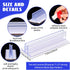 50 Counters, (1*3in) Fulmoon Pcs Sign Holder, Adhesive Base Sign Holders Multiple Uses for Warehouses, Base Holders