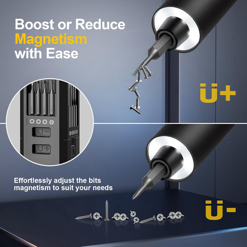 XIAONIAN 3.7V Set,76 1 Set Charging,5 Settings Precision Electric Screwdriver IN Mini Electric Screwdriver Cordless