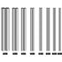Diameter 2-10mm Stainless Steel Round Rods Bar for DIY Craft, 19PCS Set