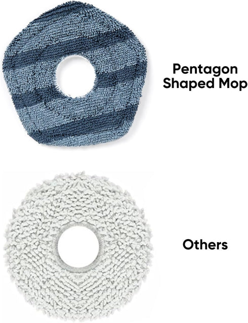 eufy 2 Washable Vacuum Mop Cloths, Compatible with X10 Pro Omni X9 Pro Robot Vacuums, Soft Mopping Pad
