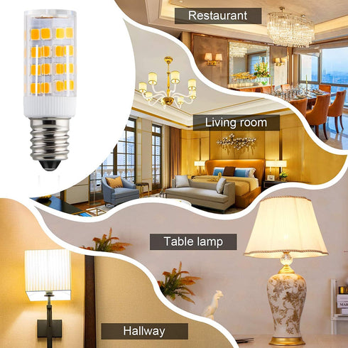 KAKEMONO E12 LED Candelabra Light Bulbs, 4W Replace E12 40 Watt Halogen Equivalent, Warm White 2700K, 2 Pack