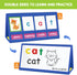 EAMAY CVC Word Building Desktop Pocket Chart Stand with Magnetic Write & Wipe Boards for Kids